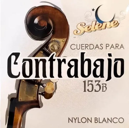 Juego de Cuerdas para Contrabajo Nylon Blanca