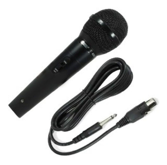Microfono Dinamico Unidireccional Metalico Negro Radox