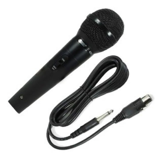Microfono Dinamico Unidireccional Metalico Negro Radox