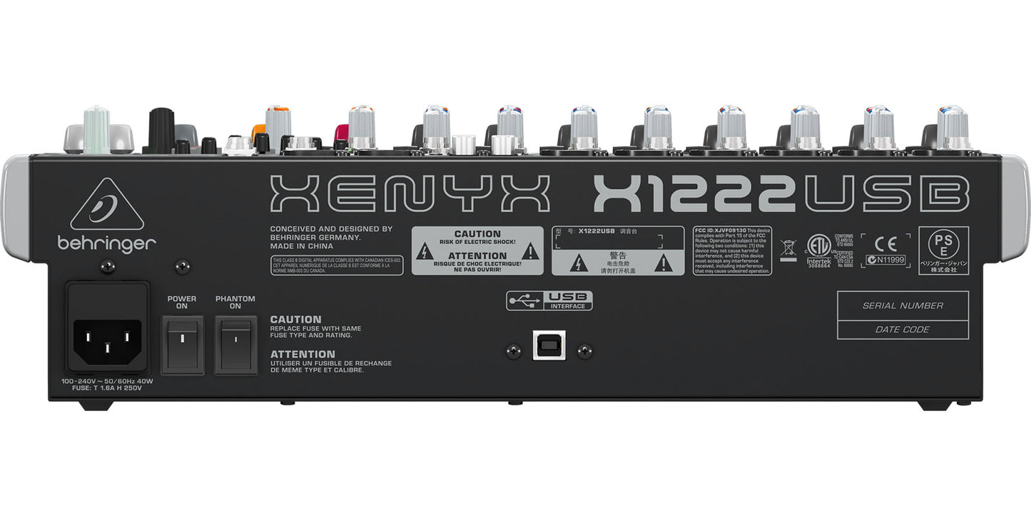 Mezcladora Behringer Mod. X1222usb