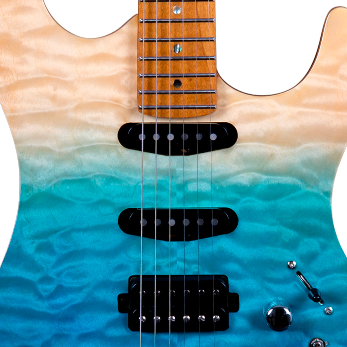 Guitarra Eléctrica Jet Guitars JS1000 Azul Transparente