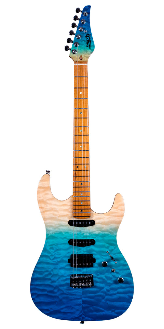 Guitarra Eléctrica Jet Guitars JS1000 Azul Transparente
