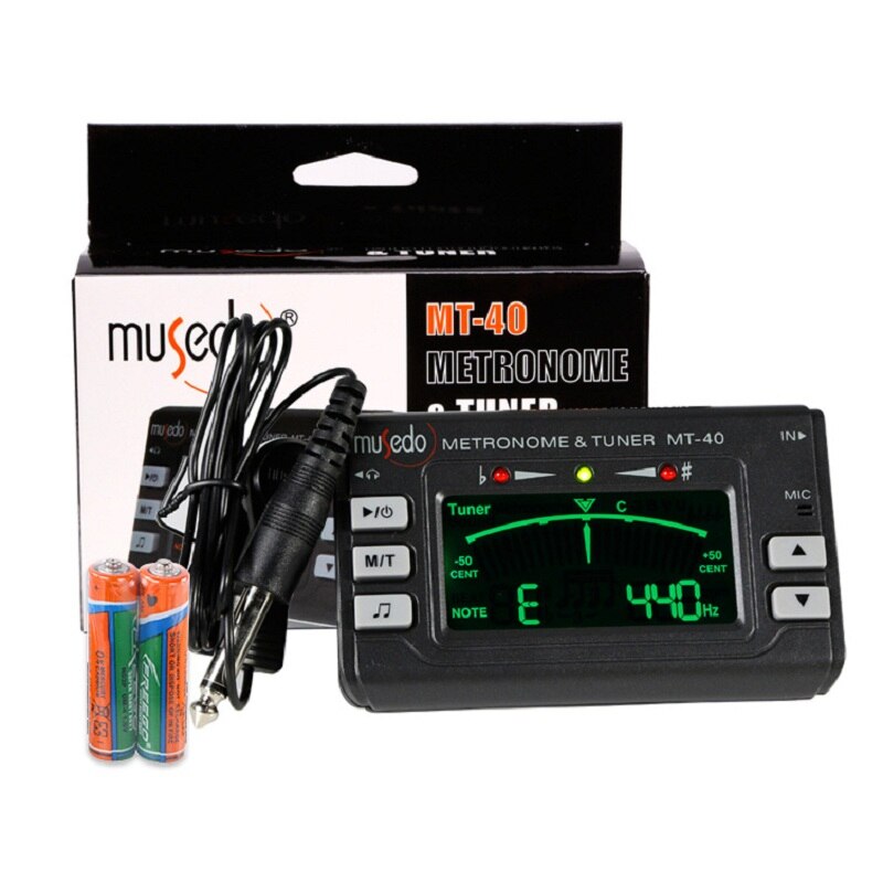 Afinador con Metronomo y Pastilla Cromatico Musedo Mt-40