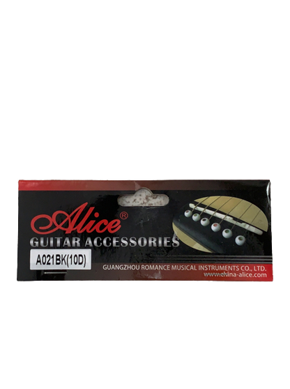 Juego de 6 Pivote para Guitarra Color Negro Alice