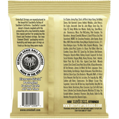 Encordadura Ernie Ball Guitarra Acústica Earthwood Rock and Blues Bronce 80/20