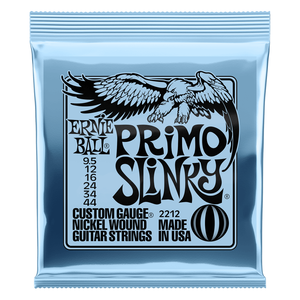 Encordadura Ernie Ball Primo Slinky Guitarra Eléctrica .0095-.044