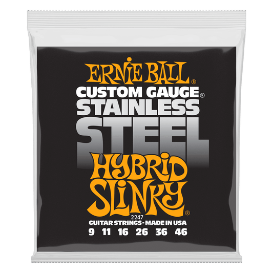 Juego de Cuerdas Ernie Ball Guitarra Eléctrica Hybrid Slinky .009-.046