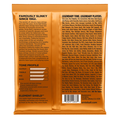 Cuerdas Ernie Ball Hybrid Slinky para bajo Electrico 4 Cdas
