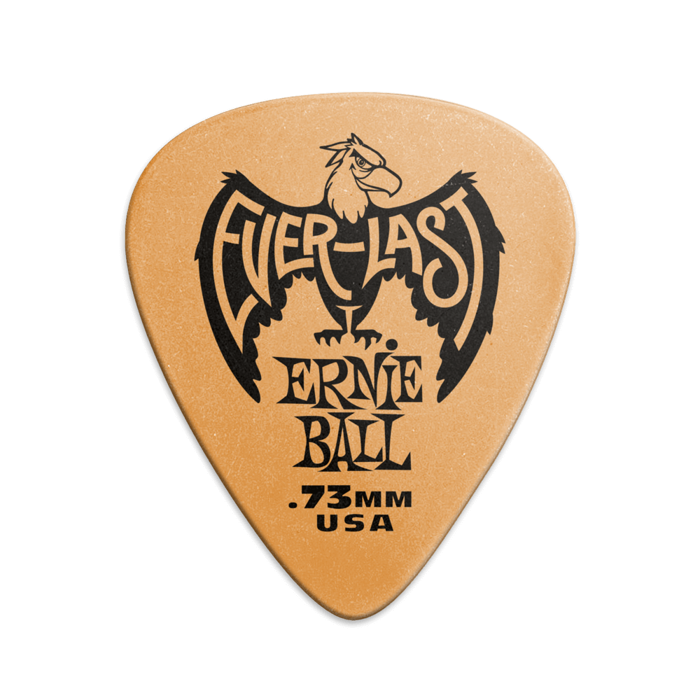 Puas para Guitarra Ernie Ball Everlast Nylon .73 Mm Naranja Paquete de 12 Pzas