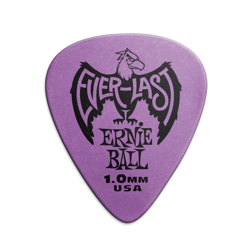 Puas para Guitarra Ernie Ball Everlast Nylon .1.0 Mm Morado Paquete de 12 Pzas 9193