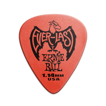 Puas para Guitarra Ernie Ball Everlast Nylon .1.14 Mm Rojo Pardo Paquete de 12 Pzas