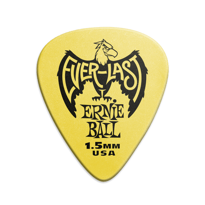 Puas para Guitarra Ernie Ball Everlast Nylon 1.5 Mm Amarillo Paquete de 12 Pzas 9195