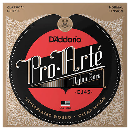 Encordadura D'Addario Pro-Arté Guitarra Clásica Nylon EJ45