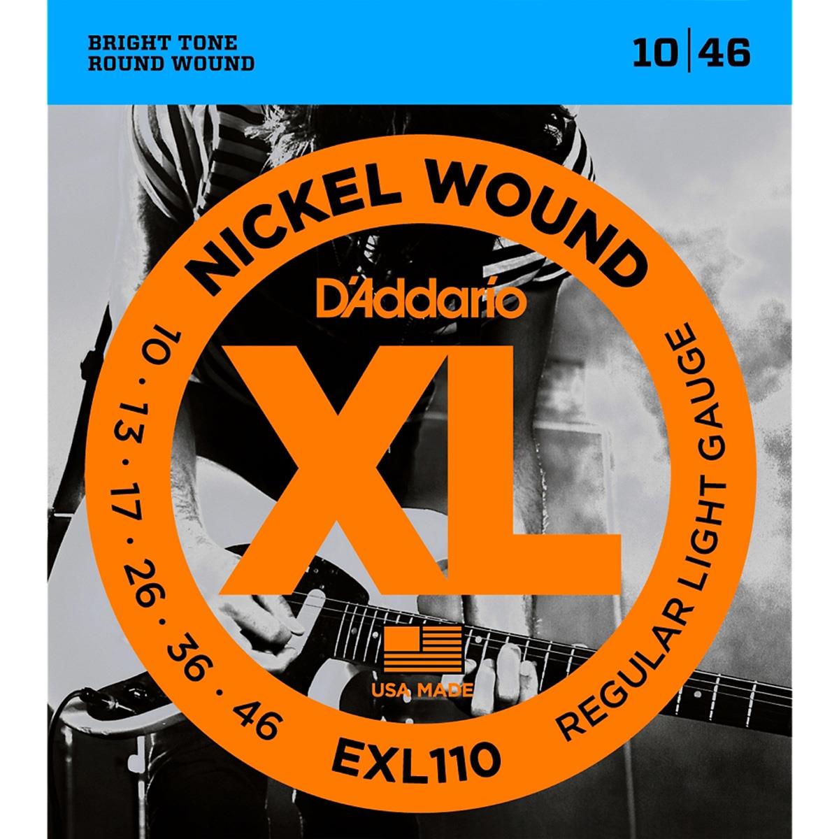 Encordadura D'Addario EXL-110 Guitarra Eléctrica Níquel