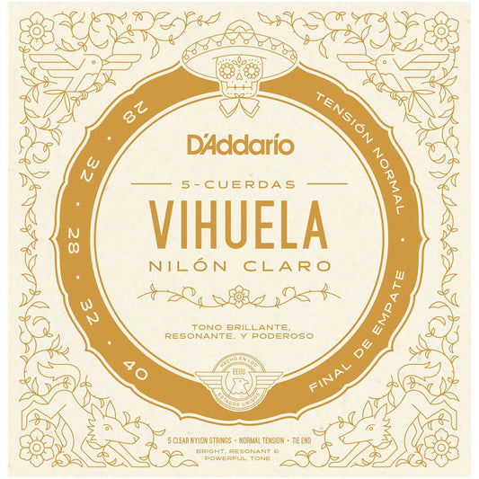 Juego de Cuerdas D'Addario Vihuela Nylon MV10N