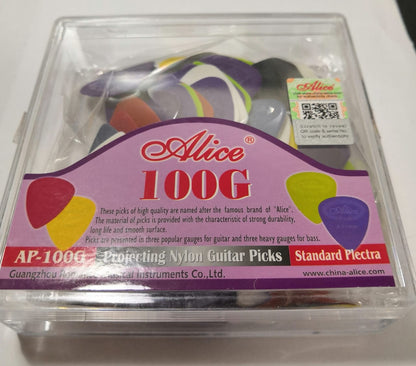 Paquete de 100 Plumillas Alice Nylon con Relieve