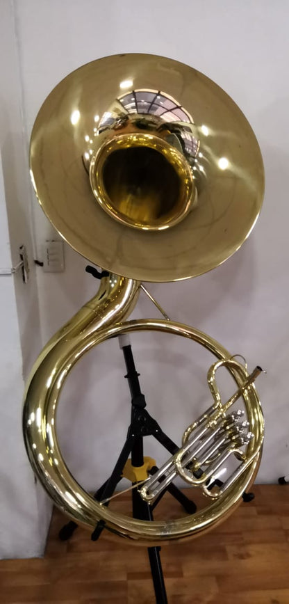 Tuba Sousafon Laqueada 26" Pabellon Silvertone con Estuche