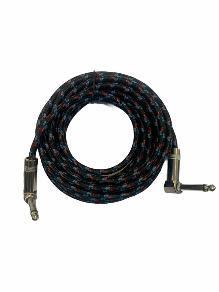 Cable Audio Planchado Plug 6,3 Mono "l" 5m