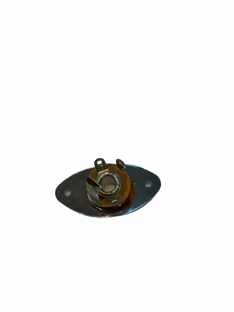 Jack 6.3mm Mono Cubierta Metalica Cromada