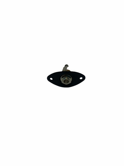 Jack 6.3mm Mono Cubierta Metalica Negra