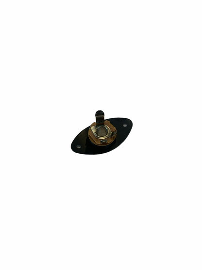 Jack 6.3mm Mono Cubierta Metalica Negra