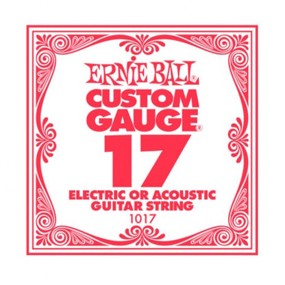 Cuerda Suelta Ernie Ball Custom Guitarra Eléctrica/Acústica .017