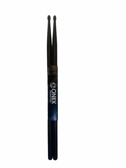 Par de Baquetas Oniix Color Negro Punta Madera Mod 5a
