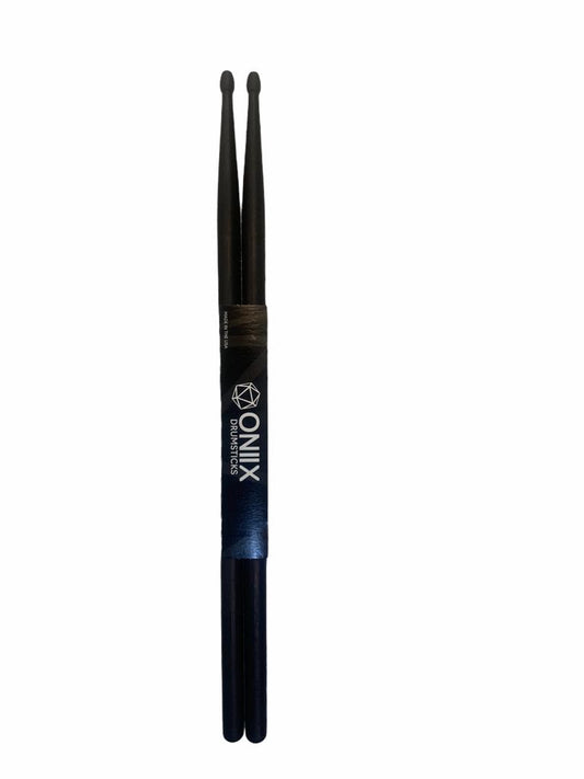 Par de Baquetas Oniix Color Negro Punta Madera Mod 5a