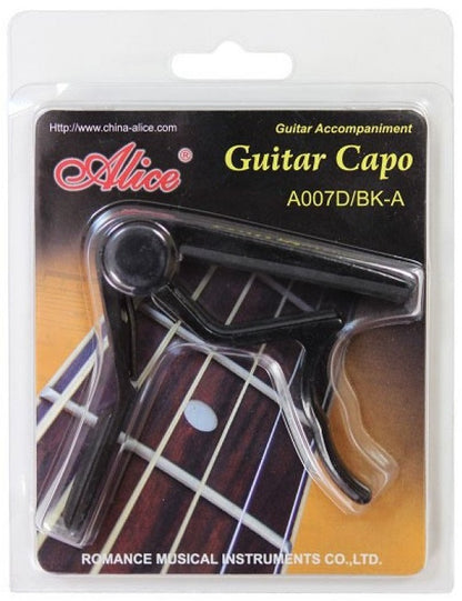 Capo P/guitarra Acustica Negro Alice