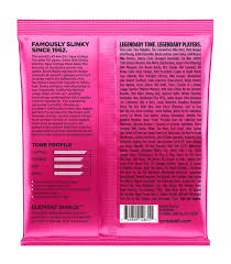 Encordadura Guitarra Electrica Ernie Ball Superslinky Rosa .09-.42 2223