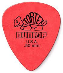 Paquete Pua Dunlop Tortex Standard 0.50 Rojo 418b.50