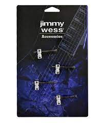 Silleta Jimmy Wess para Puente de Bajo Eléctrico Cromada 4 Piezas