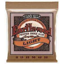 Encordadura Ernie Ball Light Guitarra Acústica Fósforo Bronce .011-.052 2148