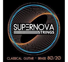 Encordadura Supernova SNT-N Guitarra Clásica Nylon Negro Entorchado Dorado