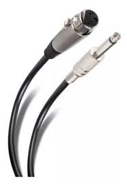 Cable para Microfono Senc. Canon-plug 6,3 4,5m