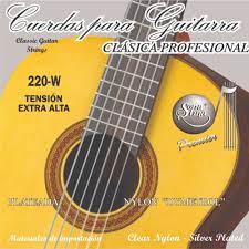 Juego de Cuerdas Sonatina Guitarra Clásica Nylon Blanco Tensión Alta Dymetrol