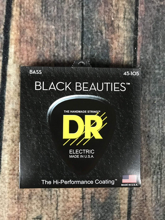 Juego de Cuerdas DR Bajo Eléctrico 4 Cuerdas Black Beauties Negras BKB-45