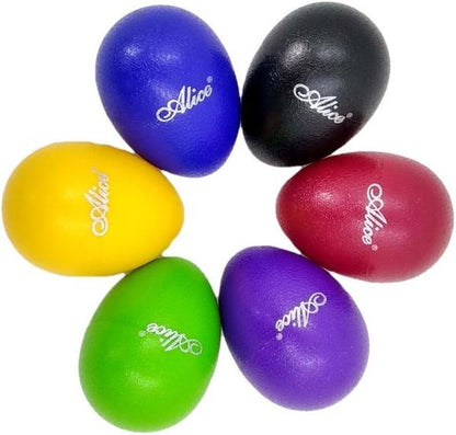 Huevos de Percusion Plastico Amarillo (par) Alice