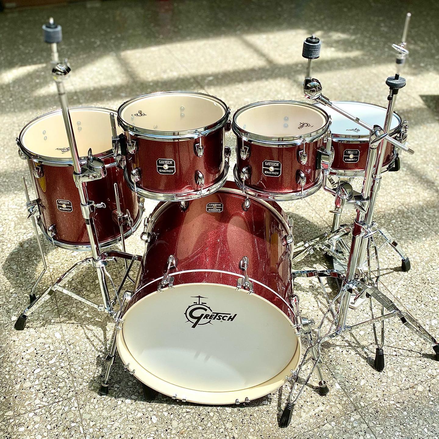 Bateria Gretsch Acustica Mod. Energy 22 Color Roja