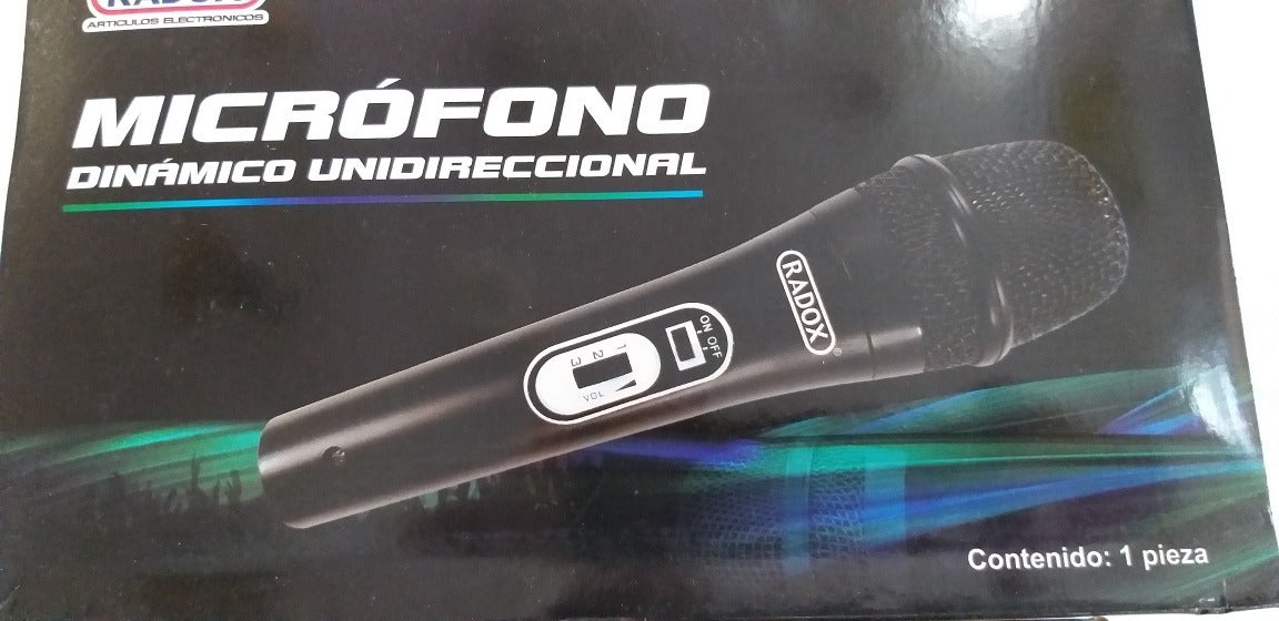 Micrófono Dinámico Unidireccional 490-143 Radox