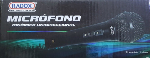 Microfono Dinamico Unidireccional Radox Mod: