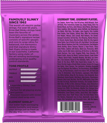 Encordadura Ernie Ball Guitarra Eléctrica Power Slinky 7 Cuerdas .011-.058 2620