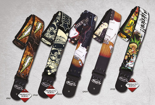 Correa de Guitarra Calavera Rockstar CP22