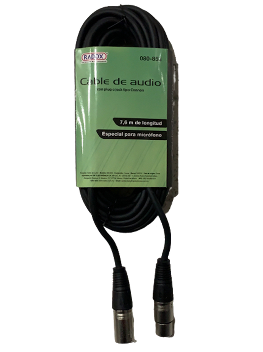 Cable para Microfono Plug Canon - Canon Met 7,6 M