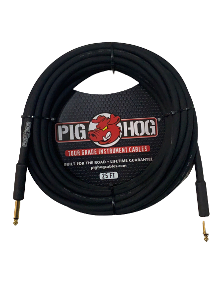 Cable P/instrumento 7.62mt 1/4"-1/4" 8mm Pig Hog